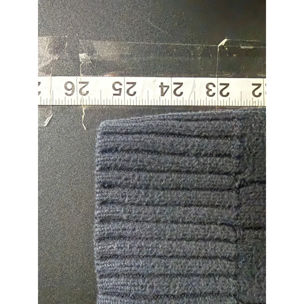 Polo Ralph Lauren Mens Fisherman Navy Blue Cable Knit Cotton Crew Neck Sweater M